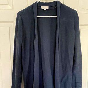 Loft Factory Washed Navy Cotton Cardigan